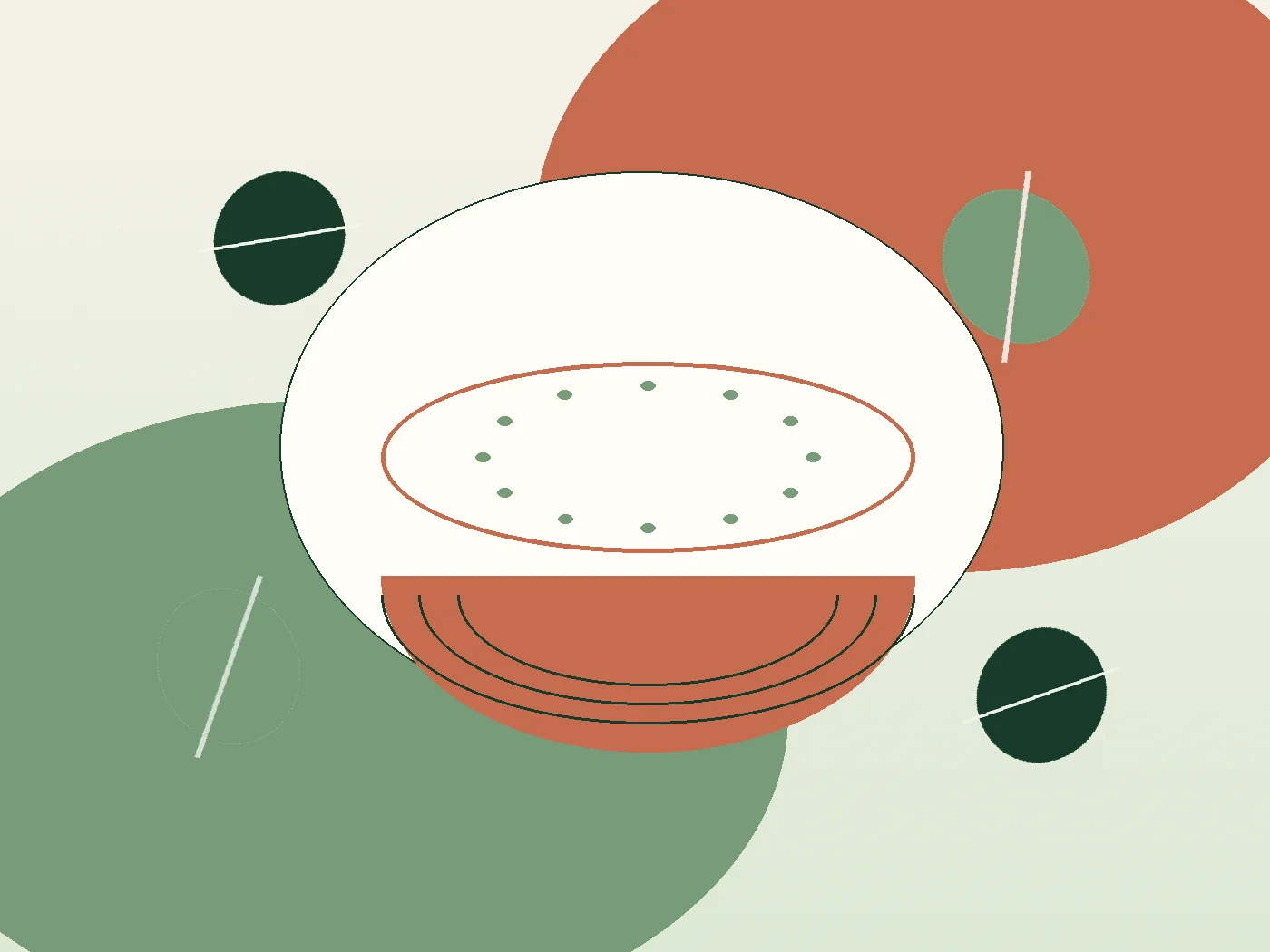 Soft botanical composition representing calm, mindful appetite support